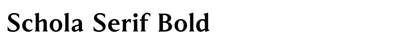 Schola Serif Bold